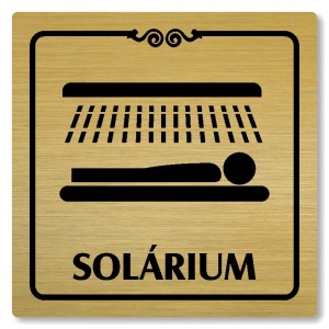 Solárium, 118x118mm, zlatá, Texas